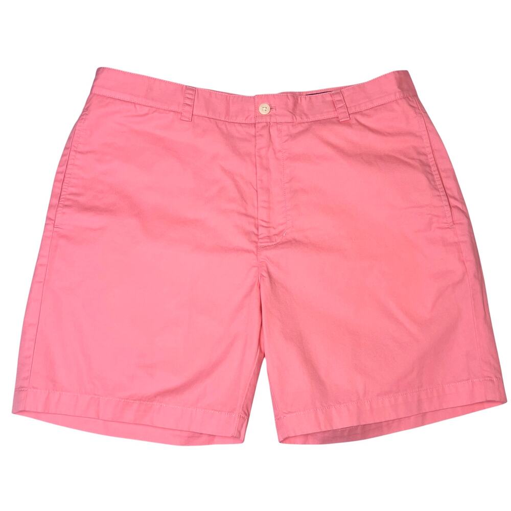 NWT Vineyard Vines Classic Fit 7" Club Shorts Cotton Flat Front Pink Size 34